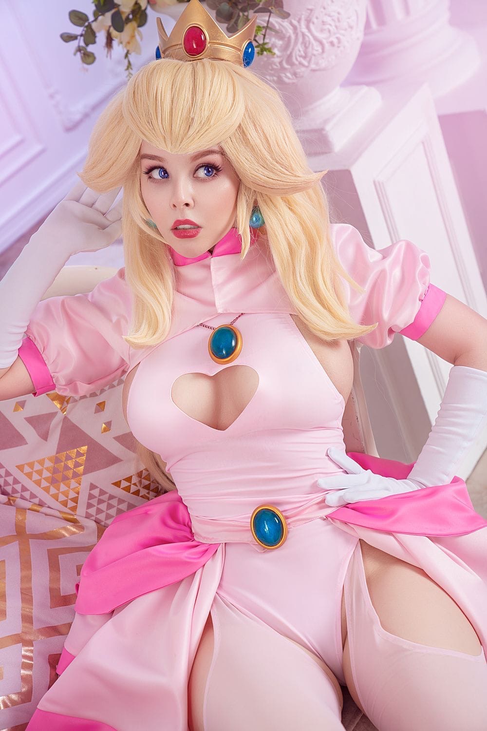 Princess peach nsfw cosplay